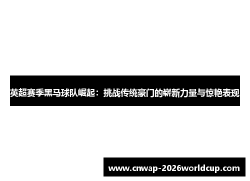 英超赛季黑马球队崛起:挑战传统豪门的崭新力量与惊艳表现 英超赛季黑马球队崛起:挑战传统豪门的崭新力量与惊艳表现